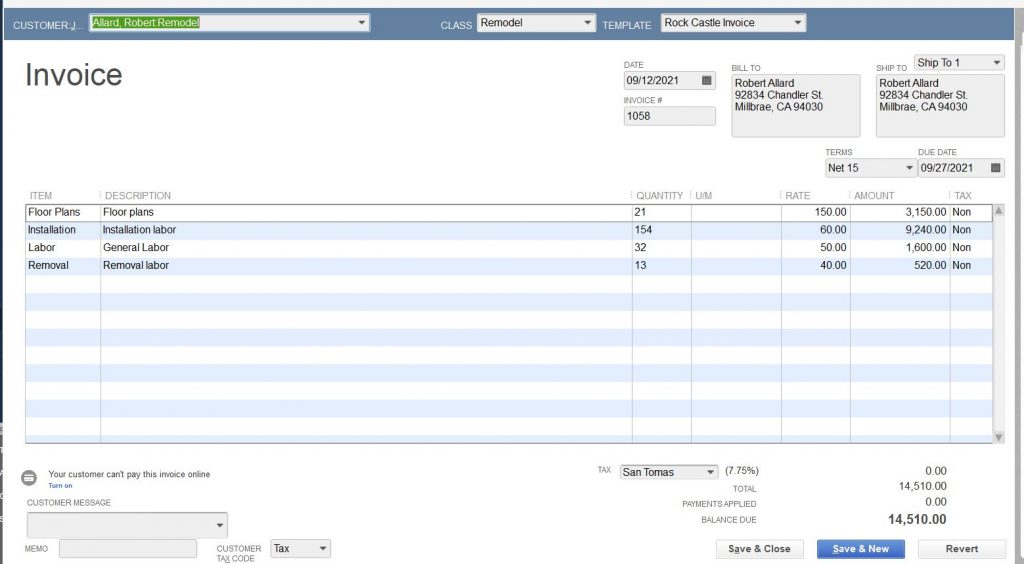 Sample Invoice - August 2017 Report of the Month - Accurabooks